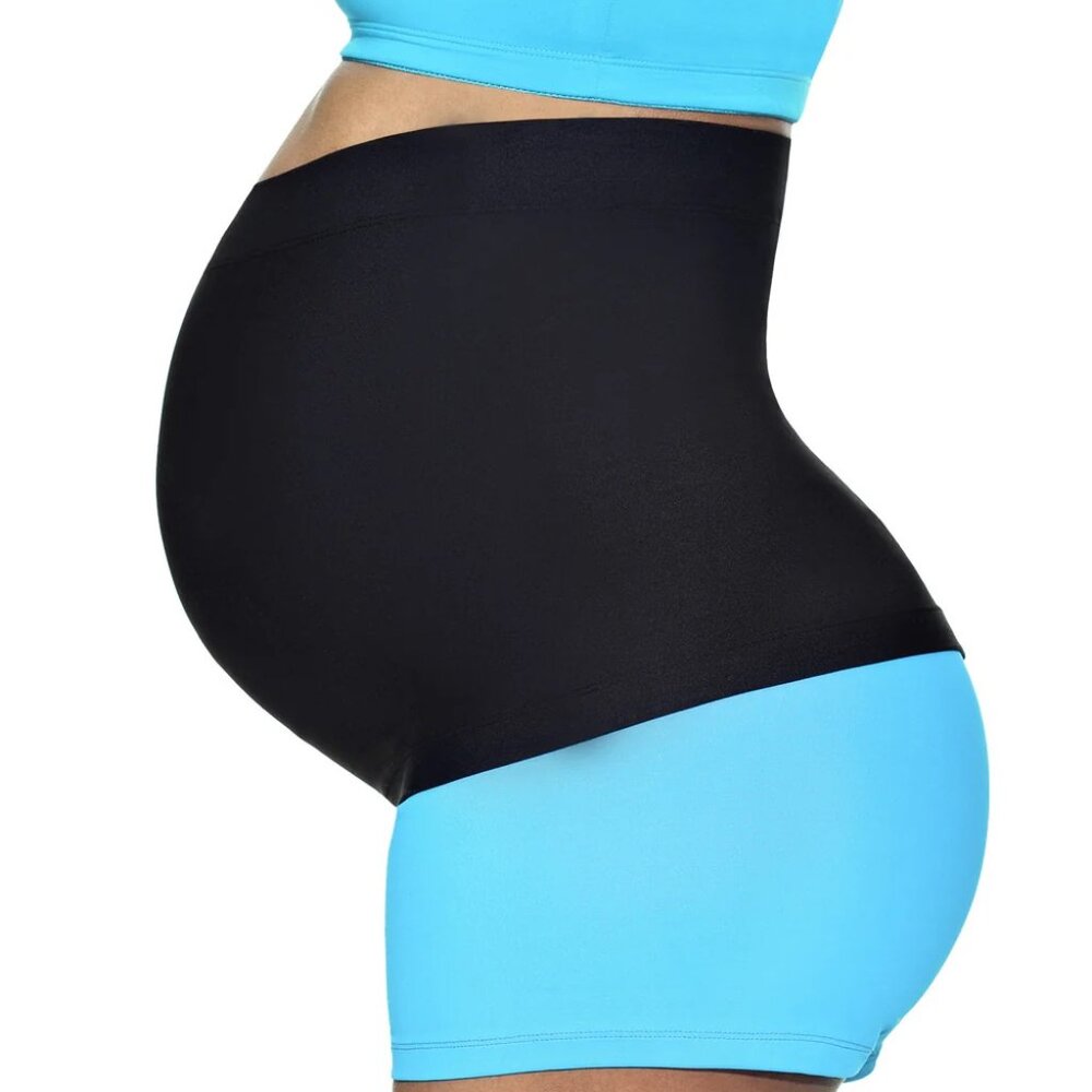 Seamless Black and Blue Maternity Shapewear